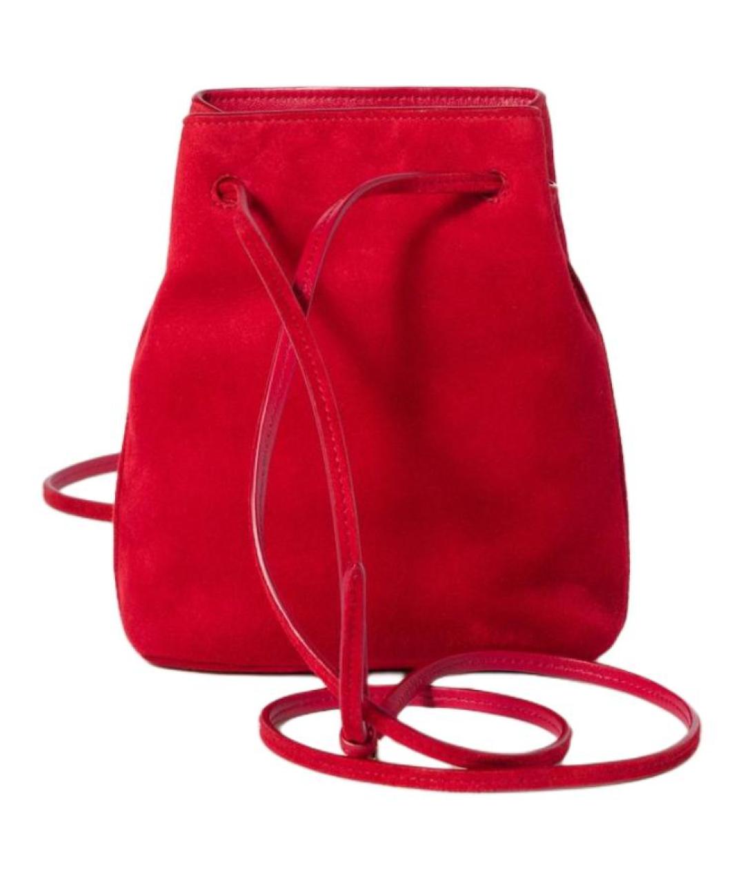 MIU MIU Красная замшевая сумка через плечо, фото 3