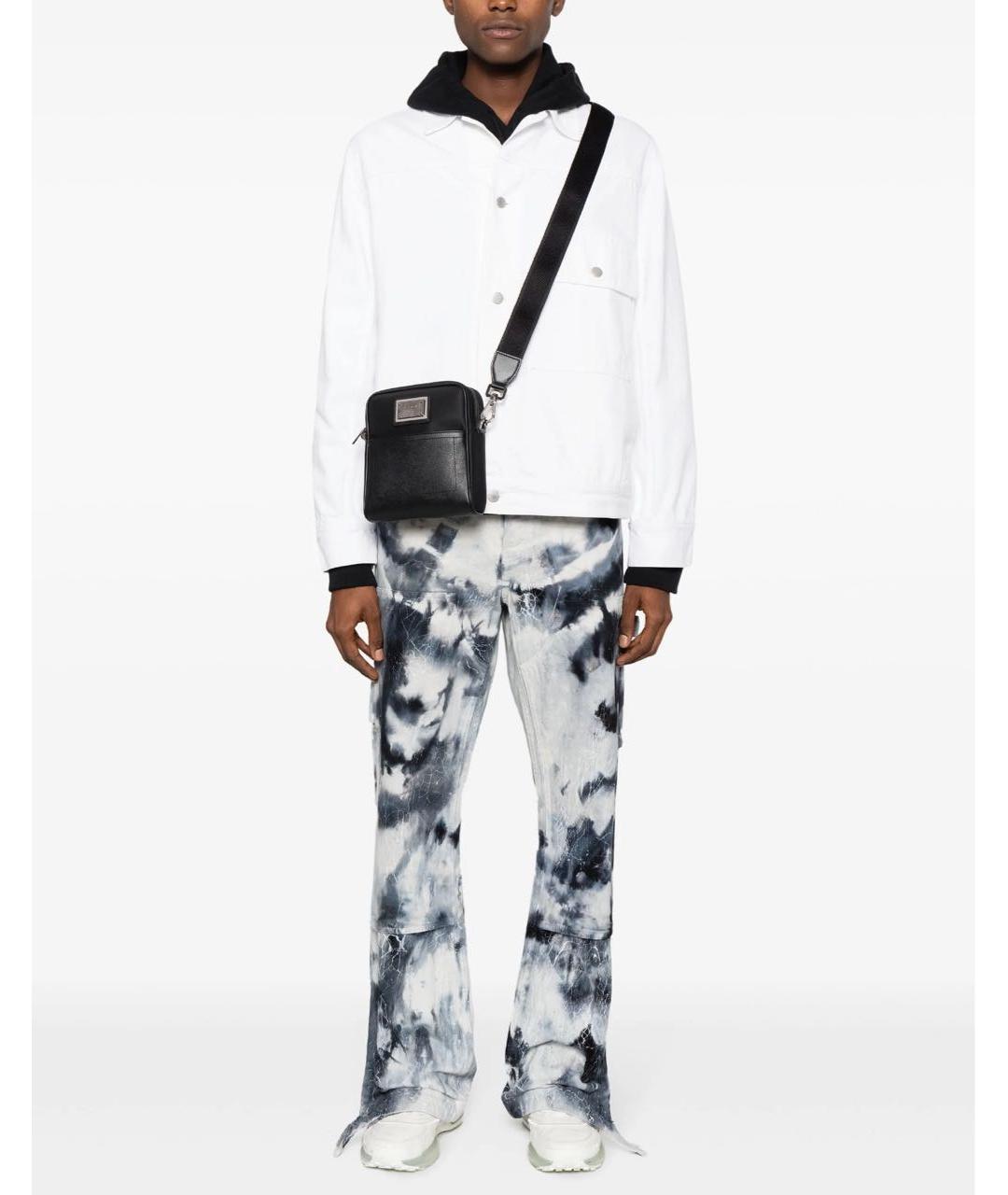 DOLCE&GABBANA Черная кожаная сумка на плечо, фото 3