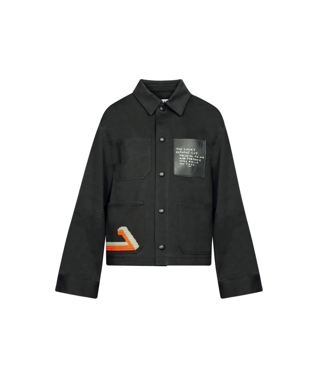 LOEWE Черная хлопковая куртка, фото 1