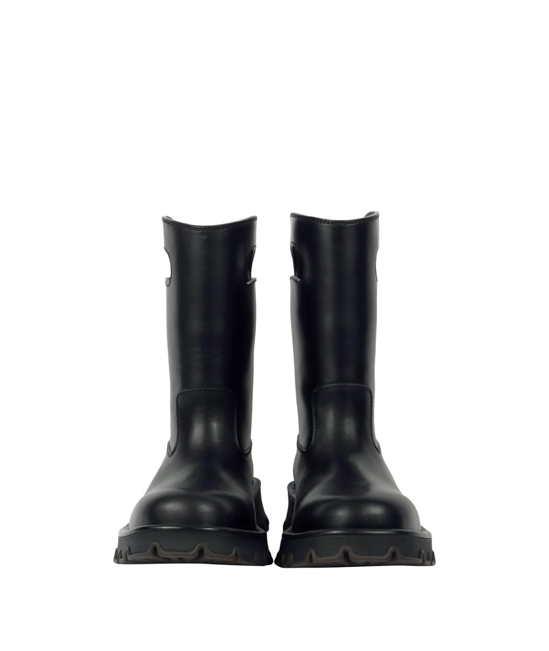 LOEWE Черные кожаные ботинки, фото 3