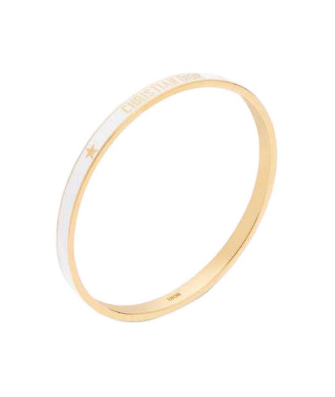 CHRISTIAN DIOR Белый металлический браслет, фото 2