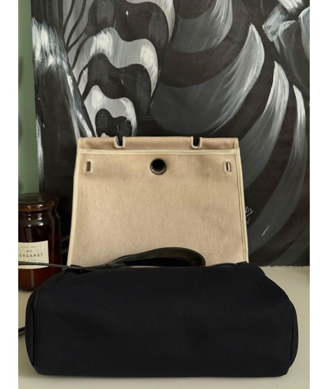 HERMES Черная кожаная сумка через плечо, фото 7