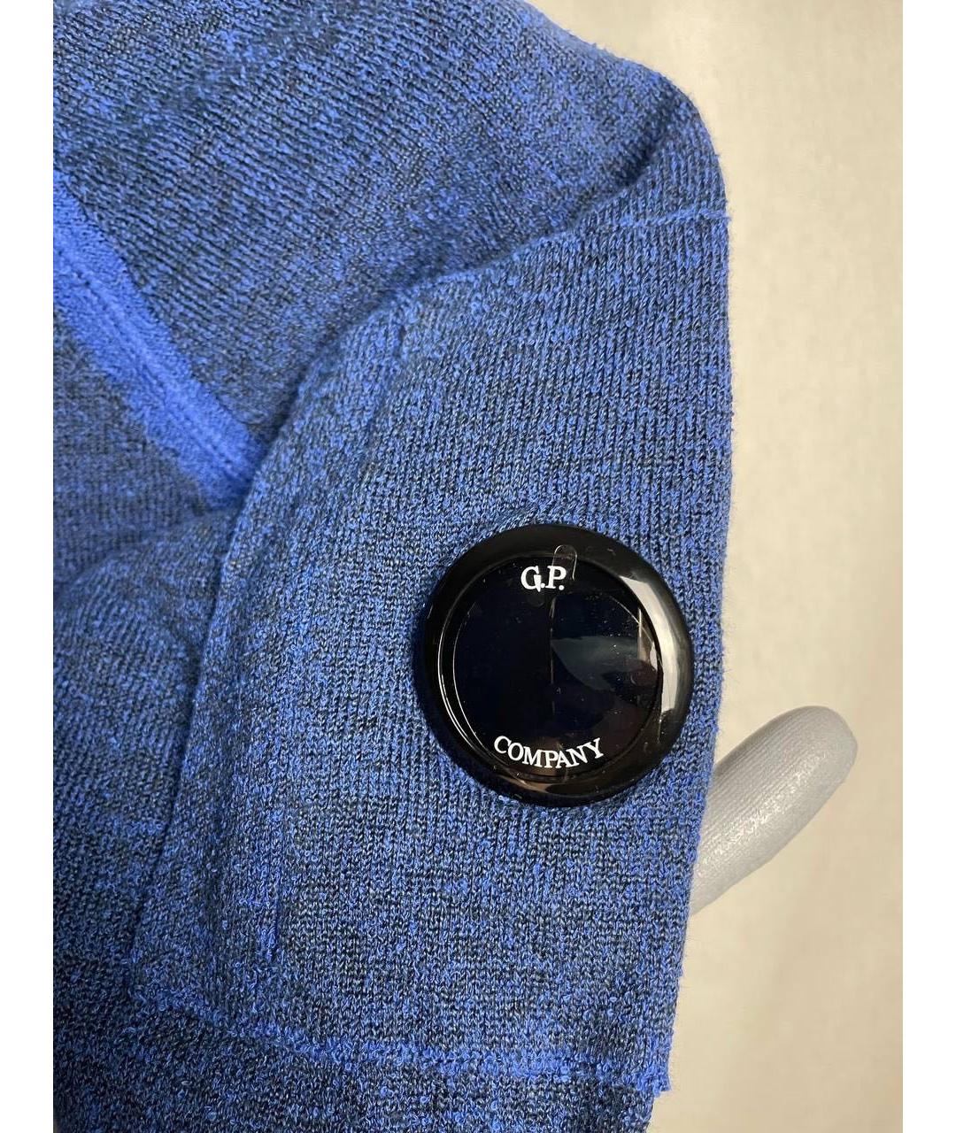 CP COMPANY Синий льняной джемпер / свитер, фото 6