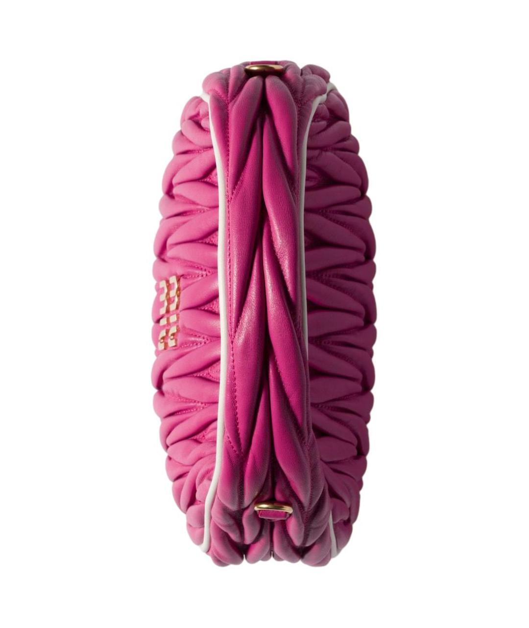 MIU MIU Розовая кожаная сумка через плечо, фото 4