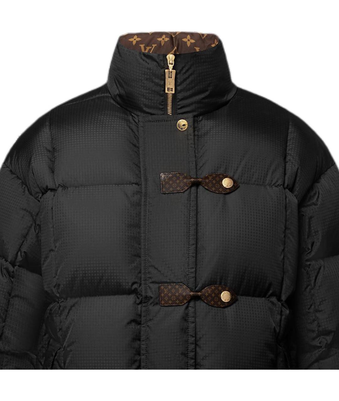 LOUIS VUITTON Черный полиамидовый пуховик, фото 2