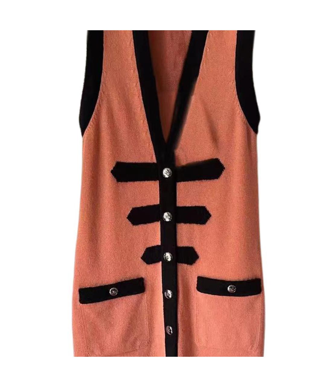 CHANEL Коричневый кашемировый джемпер / свитер, фото 3