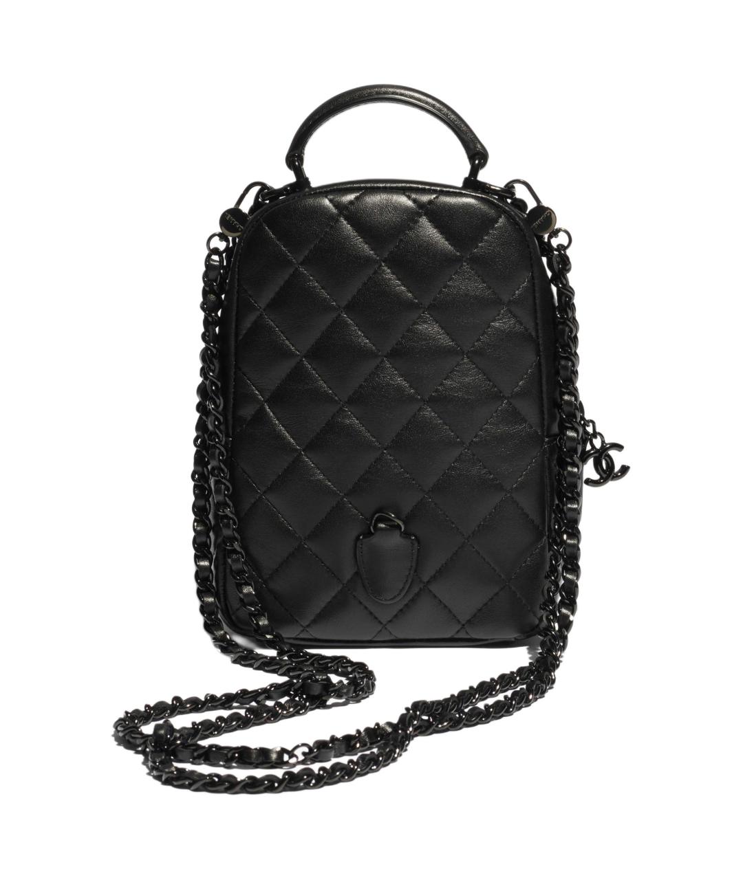 CHANEL Черный кожаный рюкзак, фото 4