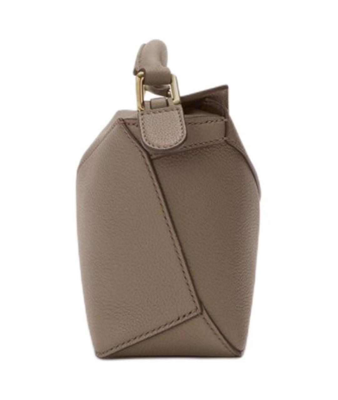 LOEWE Коричневая кожаная сумка через плечо, фото 4