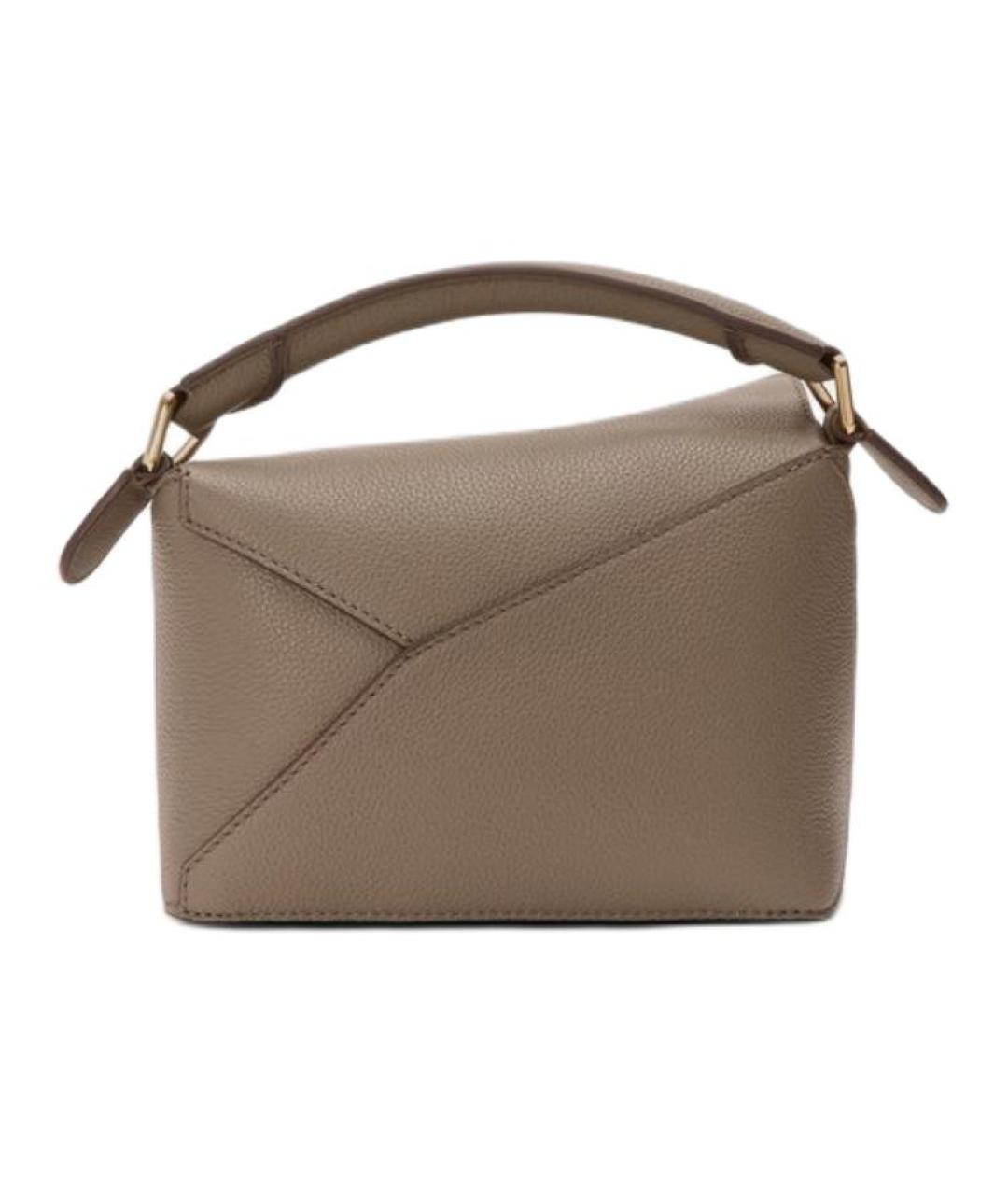 LOEWE Коричневая кожаная сумка через плечо, фото 2