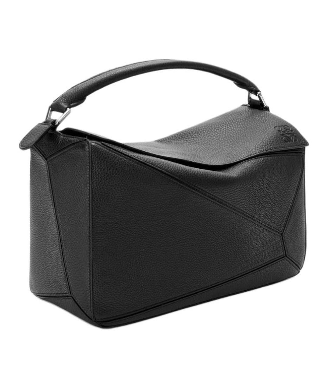 LOEWE Черная кожаная сумка на плечо, фото 3