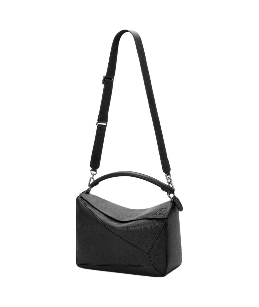 LOEWE Черная кожаная сумка на плечо, фото 5