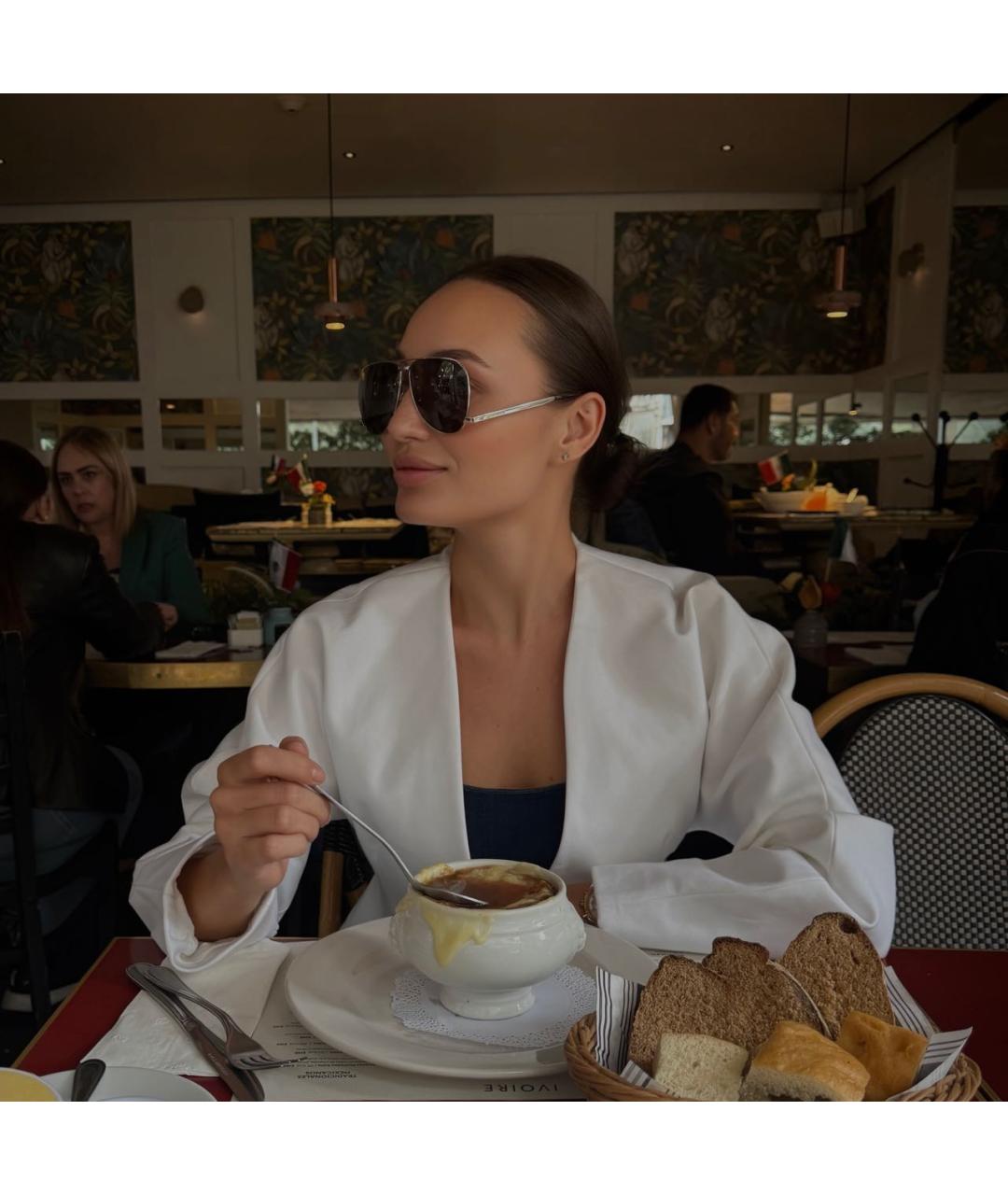 SAINT LAURENT Черные металлические солнцезащитные очки, фото 4