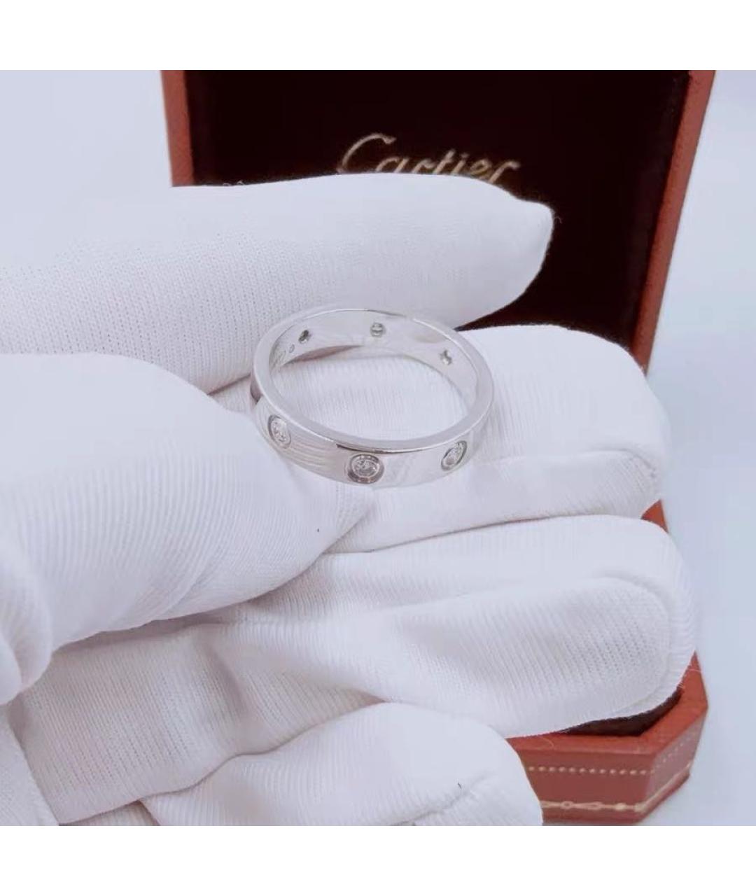 CARTIER Белое кольцо из белого золота, фото 5