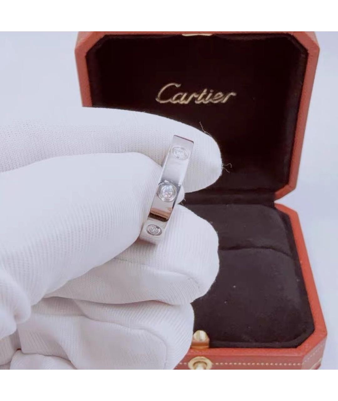 CARTIER Белое кольцо из белого золота, фото 6