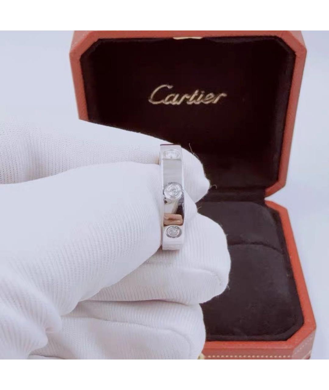 CARTIER Белое кольцо из белого золота, фото 2