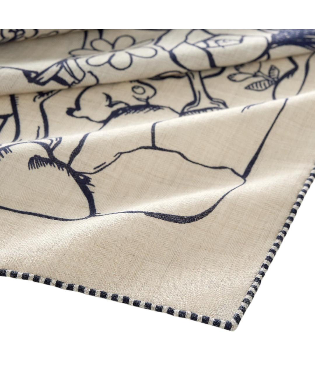 HERMES Бежевый кашемировый шарф, фото 2