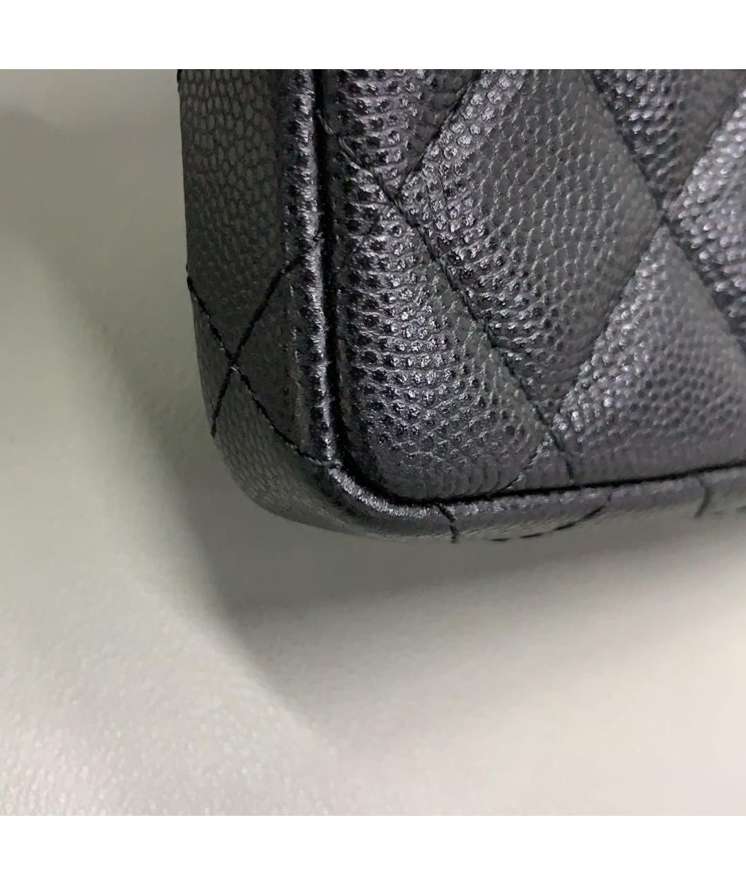 CHANEL Черная кожаная сумка через плечо, фото 7