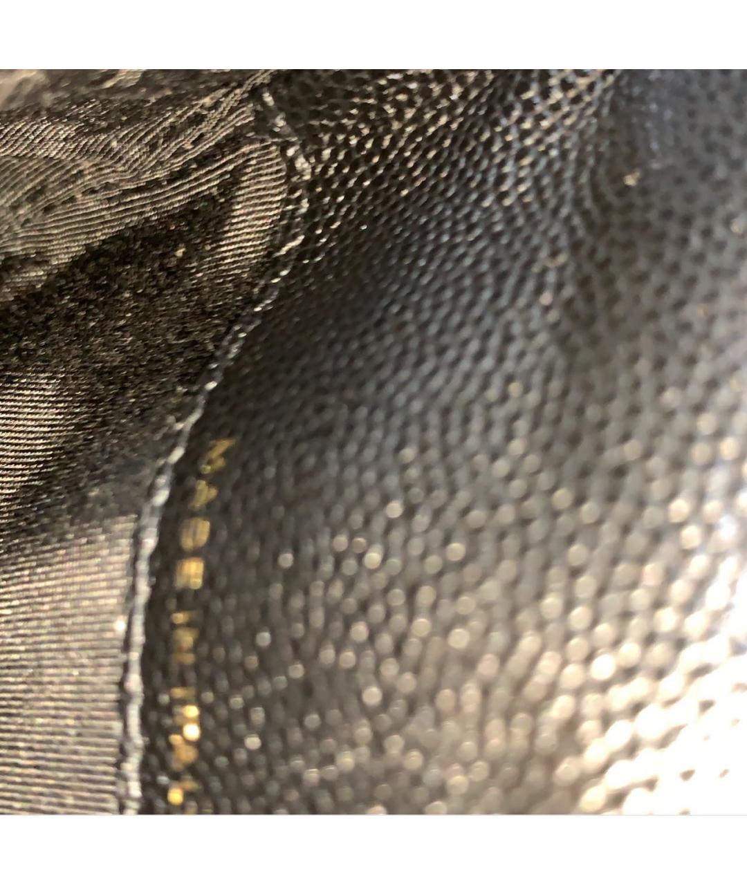 CHANEL Черная кожаная сумка через плечо, фото 8