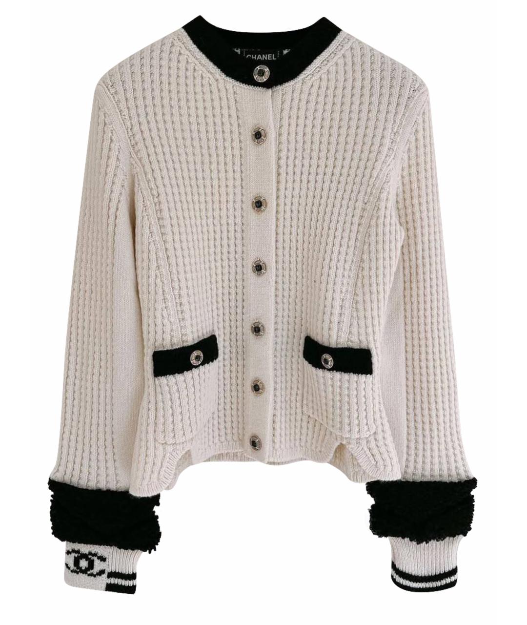 CHANEL Бежевый шерстяной джемпер / свитер, фото 1