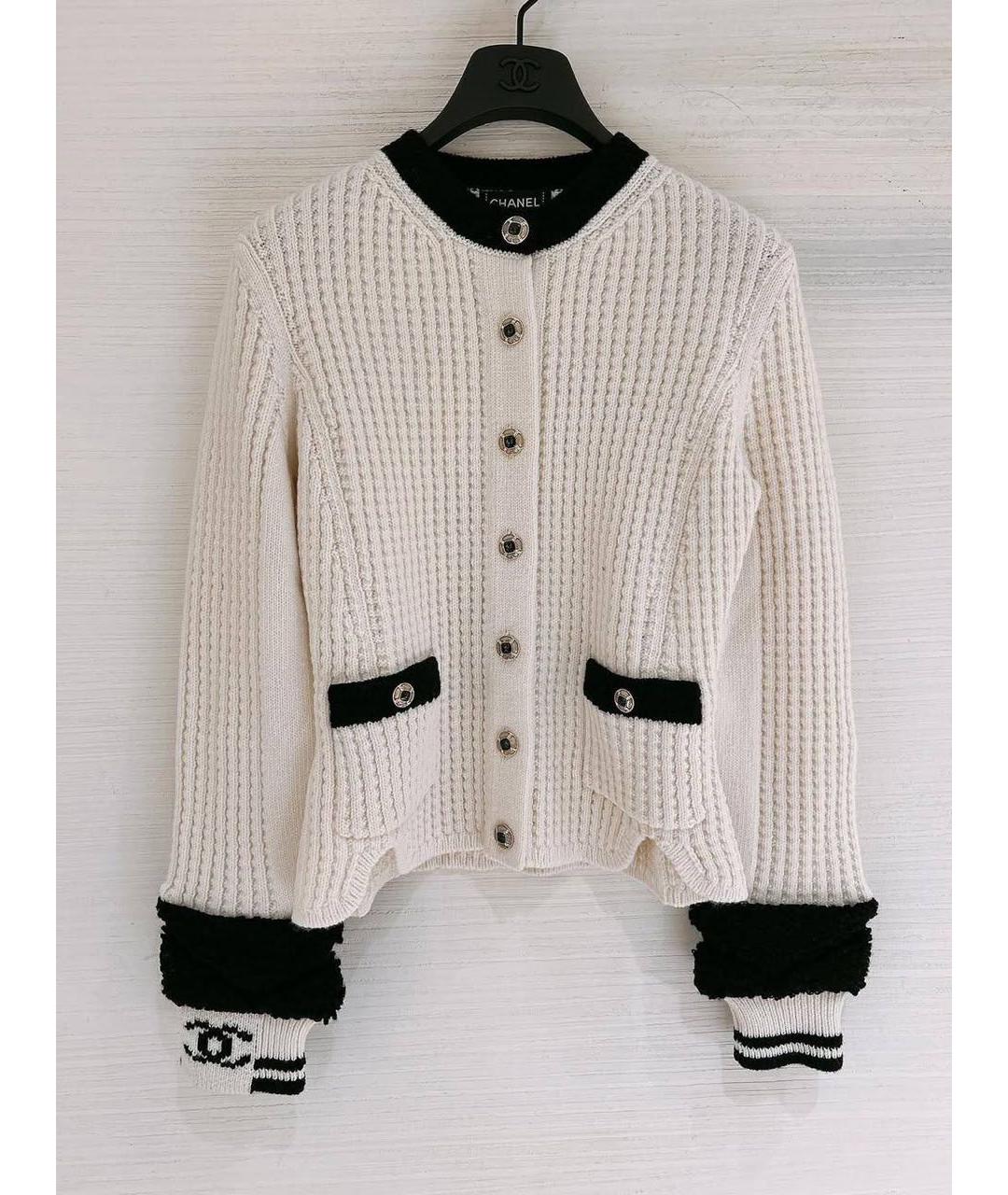 CHANEL Бежевый шерстяной джемпер / свитер, фото 2