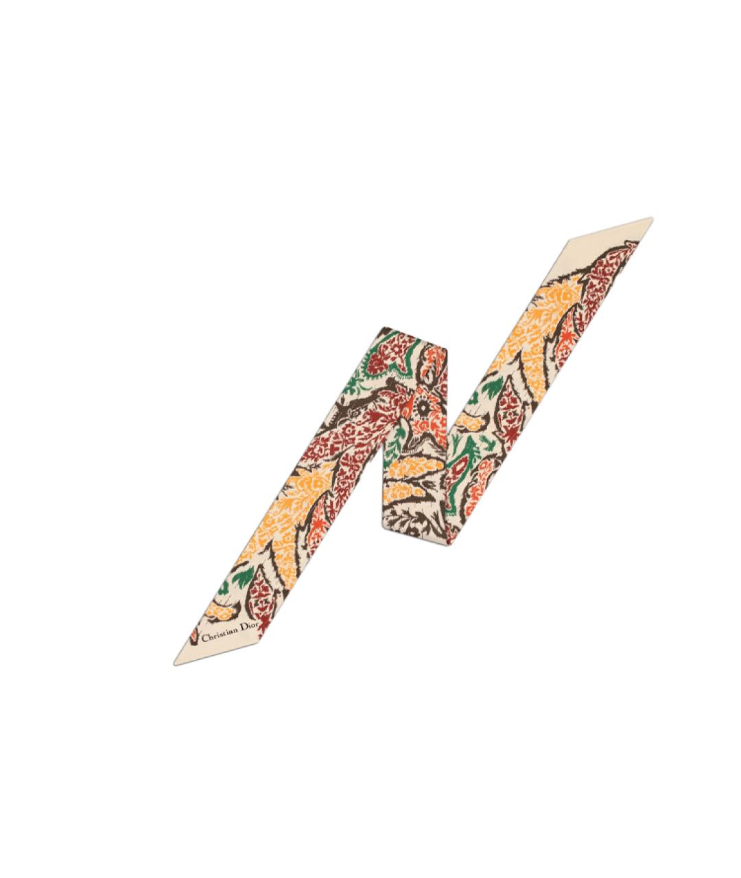 CHRISTIAN DIOR Мульти шелковый шарф, фото 1