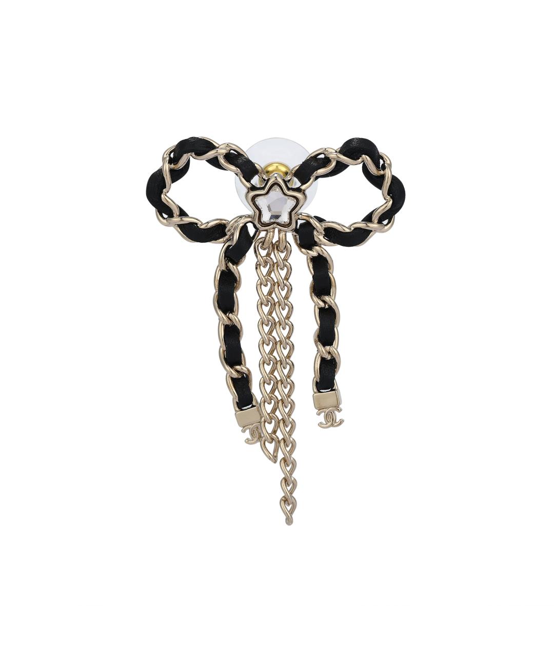 CHANEL Золотые серьги, фото 2