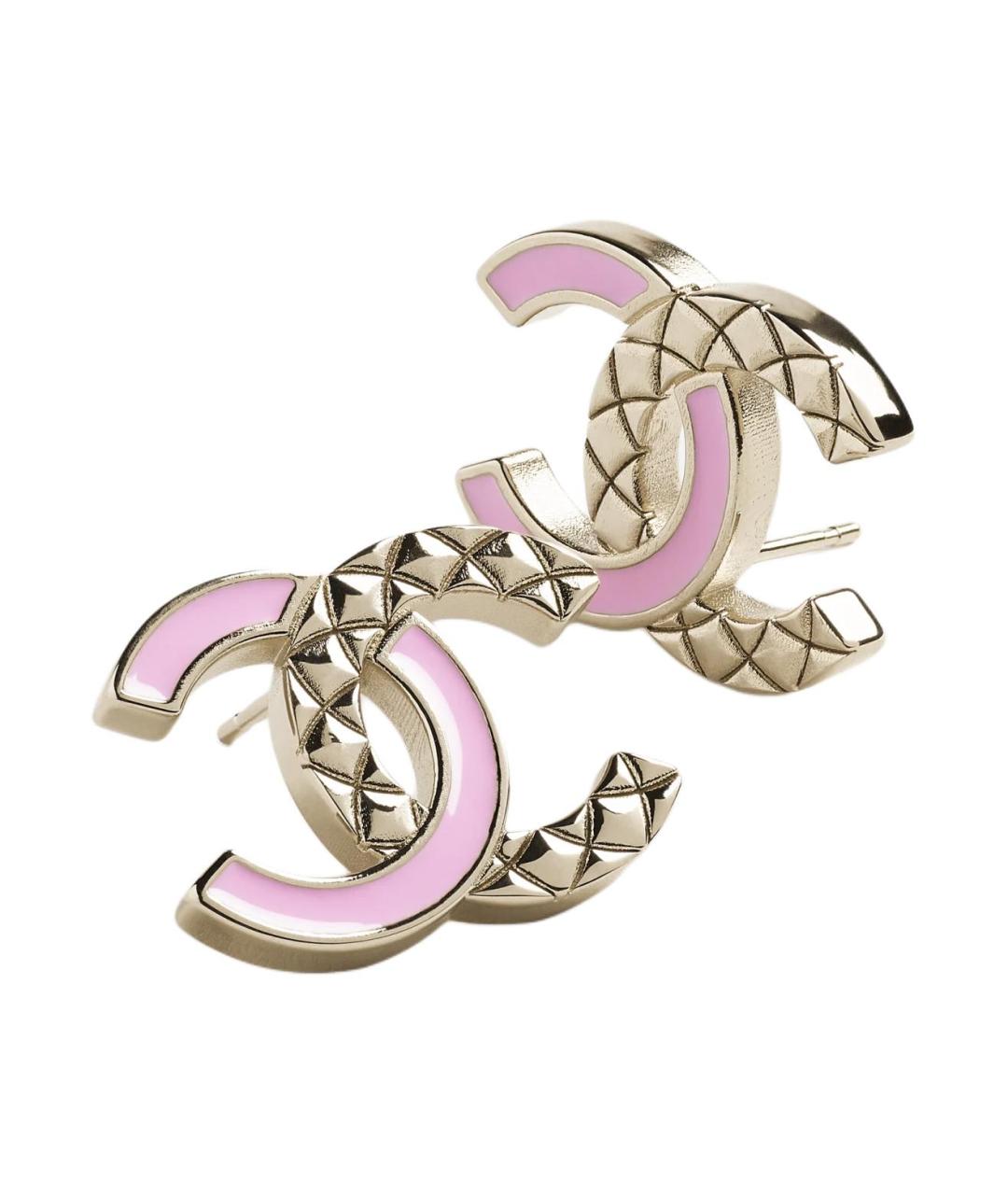 CHANEL Розовые серьги, фото 2