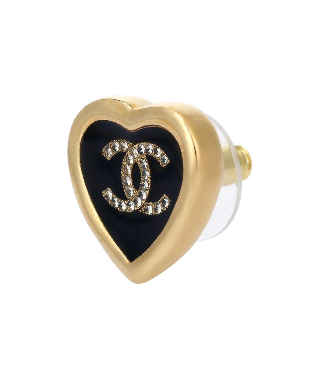 CHANEL Черные серьги, фото 2