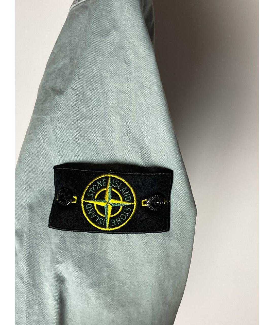 STONE ISLAND Голубая хлопковая куртка, фото 2