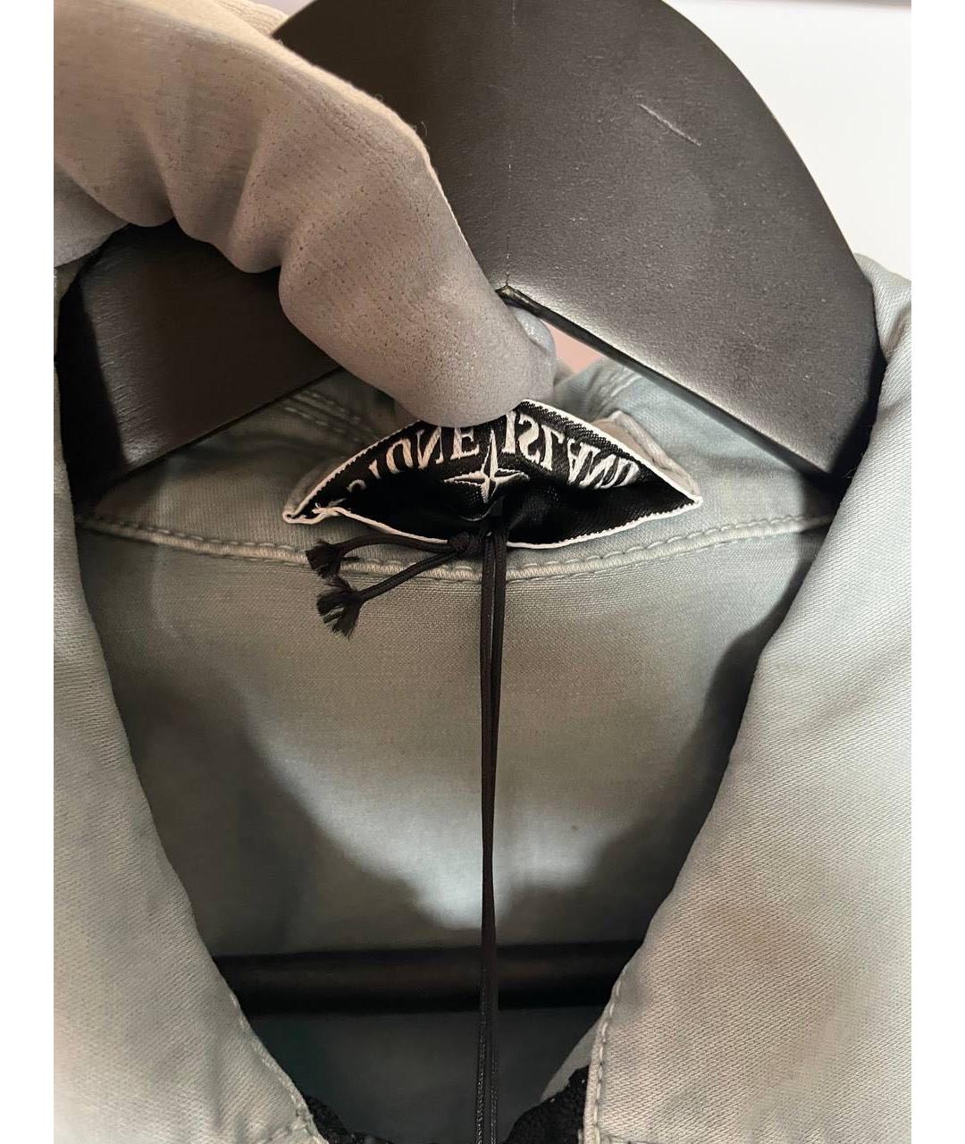 STONE ISLAND Голубая хлопковая куртка, фото 4