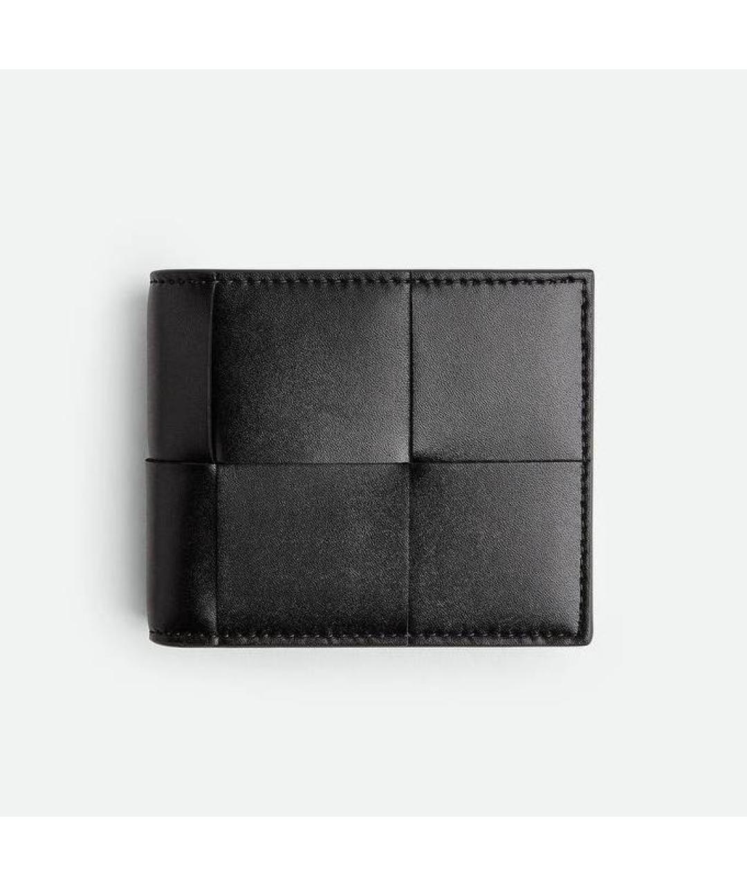 BOTTEGA VENETA Черный кожаный кошелек, фото 5
