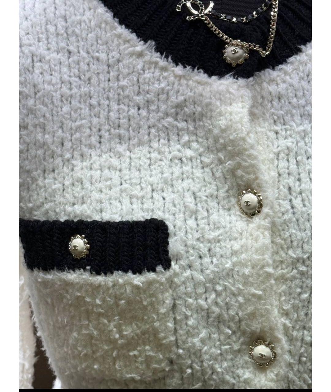 CHANEL Бежевый шерстяной джемпер / свитер, фото 2