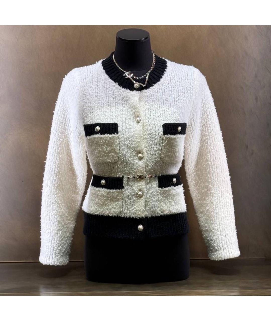 CHANEL Бежевый шерстяной джемпер / свитер, фото 4