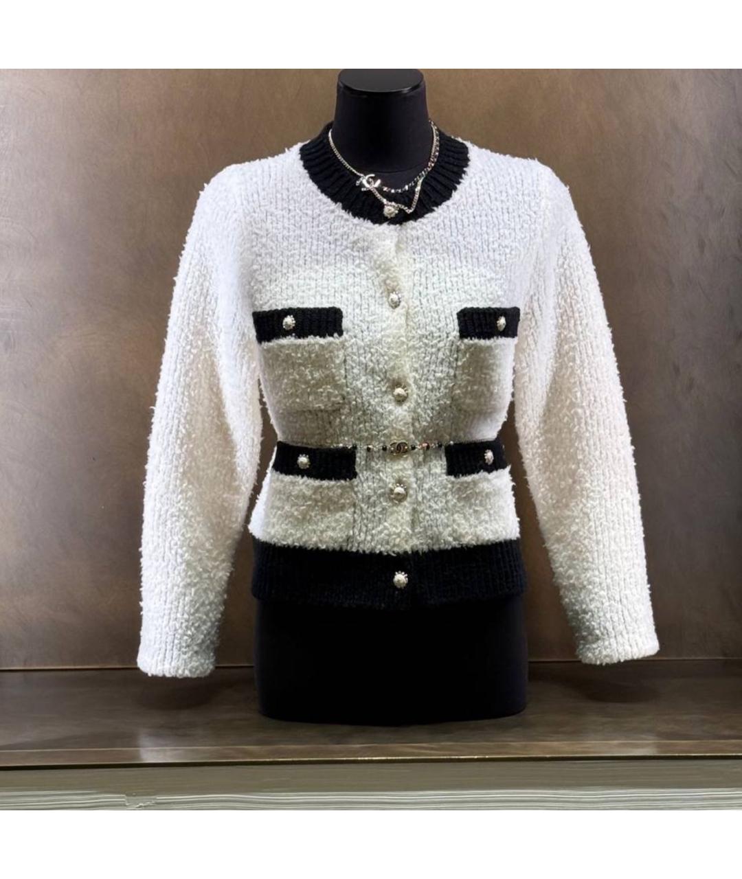 CHANEL Бежевый шерстяной джемпер / свитер, фото 5