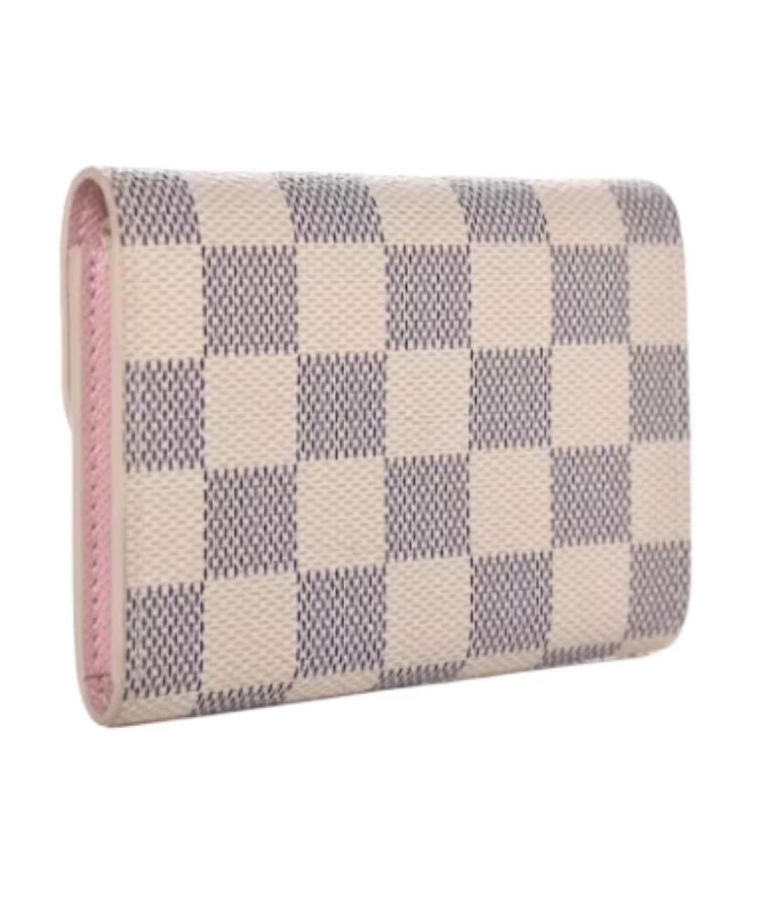 LOUIS VUITTON Розовый кожаный кошелек, фото 2