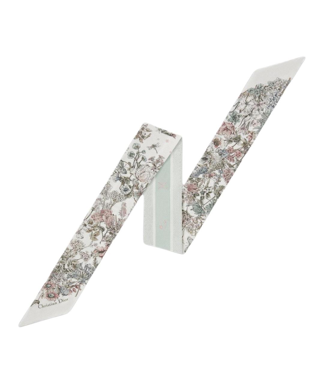 CHRISTIAN DIOR Мульти шелковый шарф, фото 1