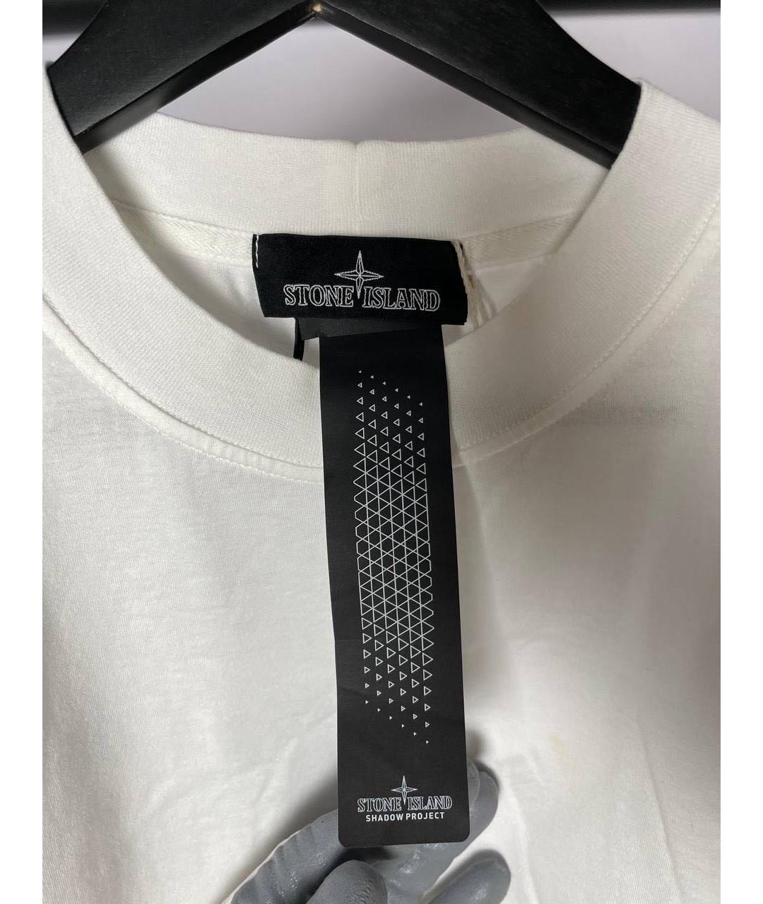 STONE ISLAND SHADOW PROJECT Белая хлопковая футболка, фото 2