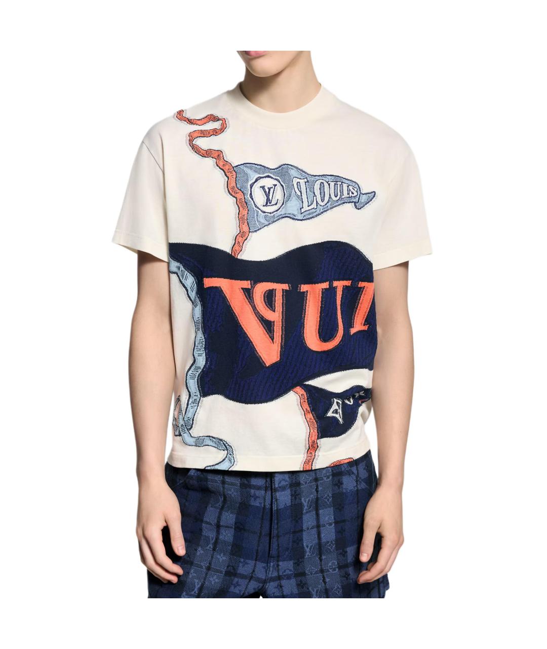 LOUIS VUITTON Мульти футболка, фото 3