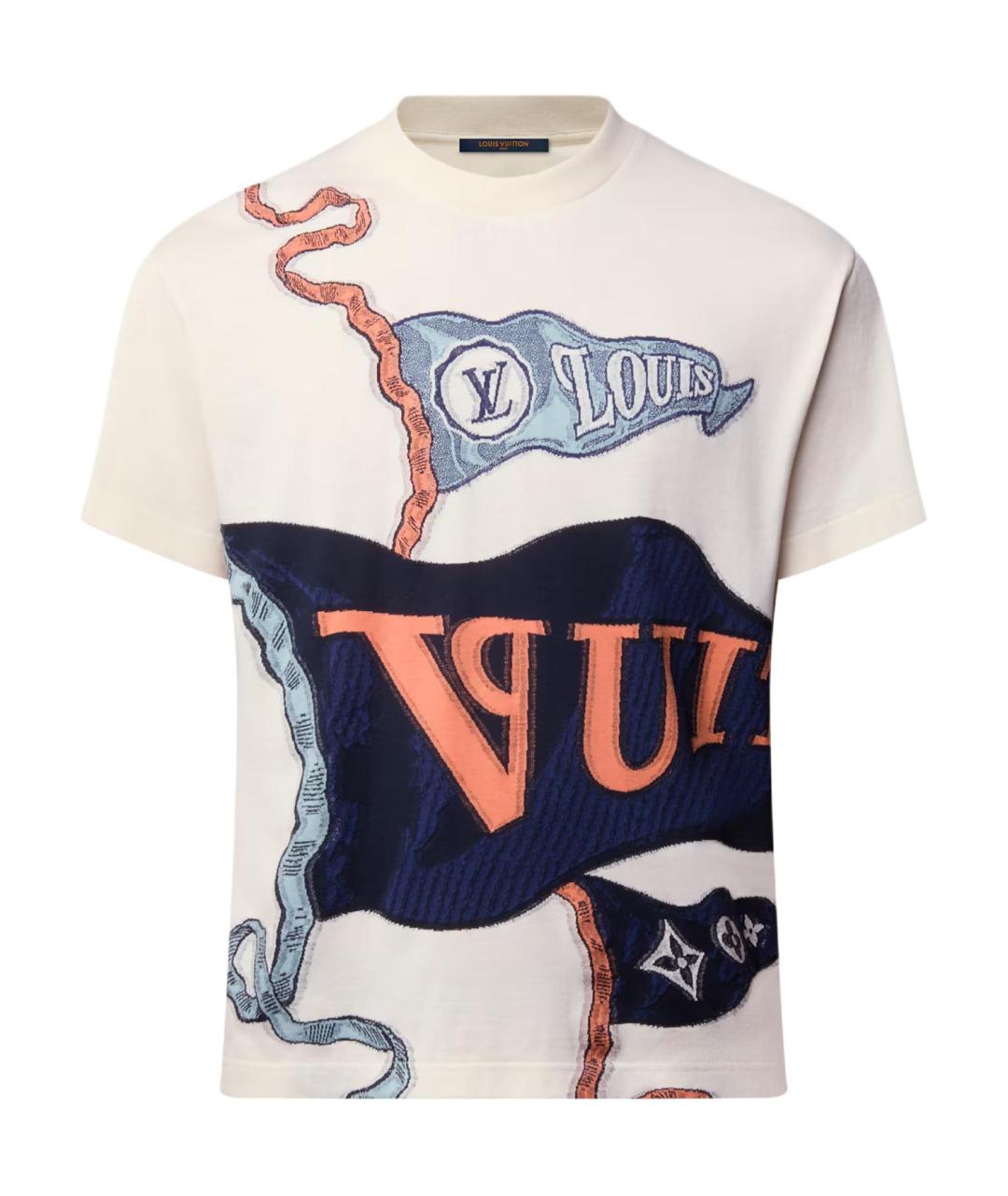 LOUIS VUITTON Мульти футболка, фото 1