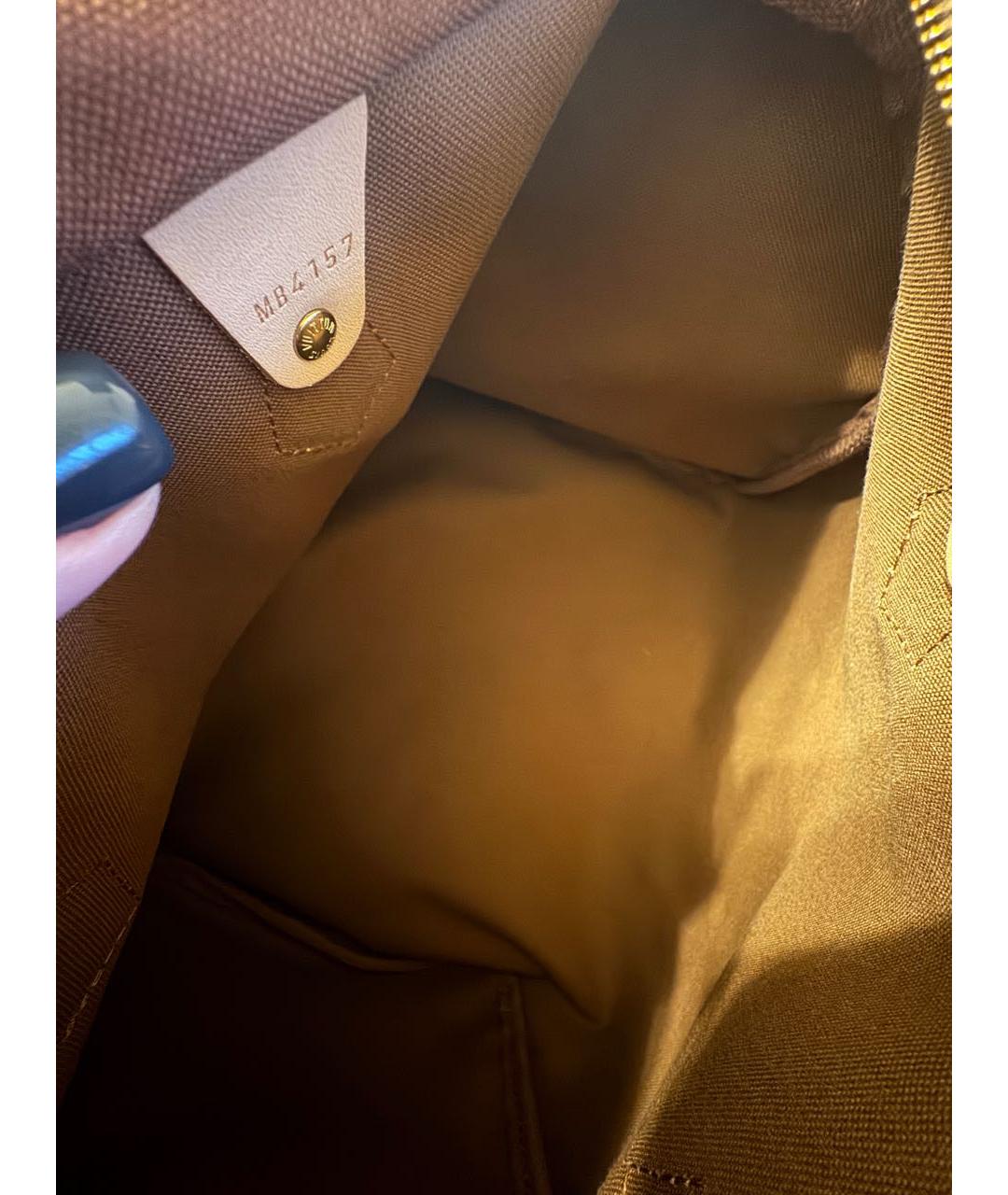 LOUIS VUITTON Коричневая сумка с короткими ручками, фото 4