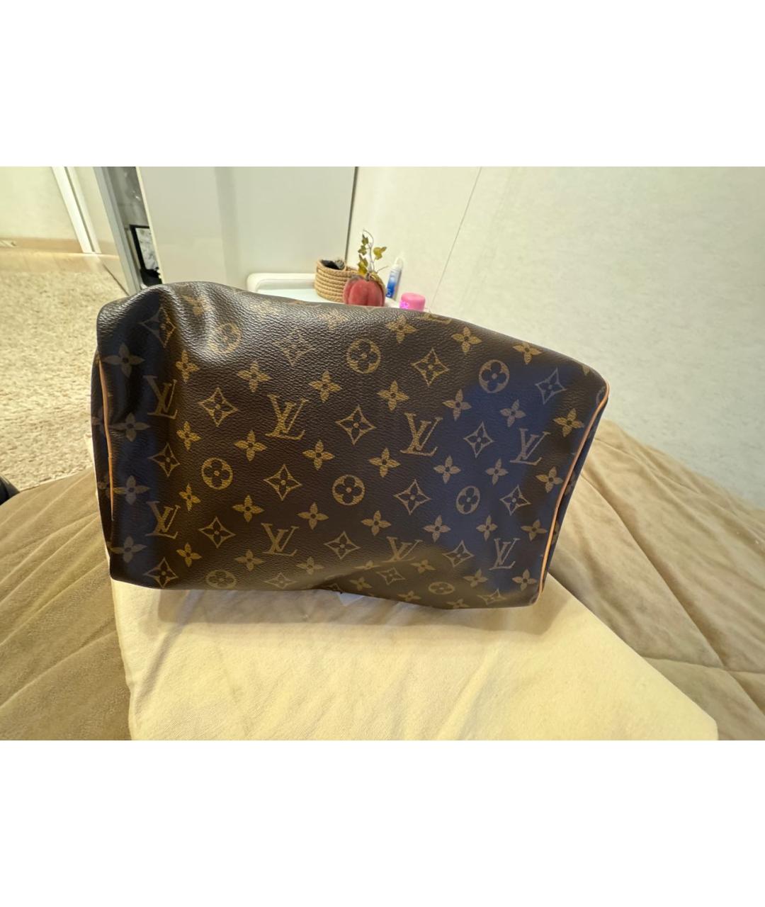 LOUIS VUITTON Коричневая сумка с короткими ручками, фото 5