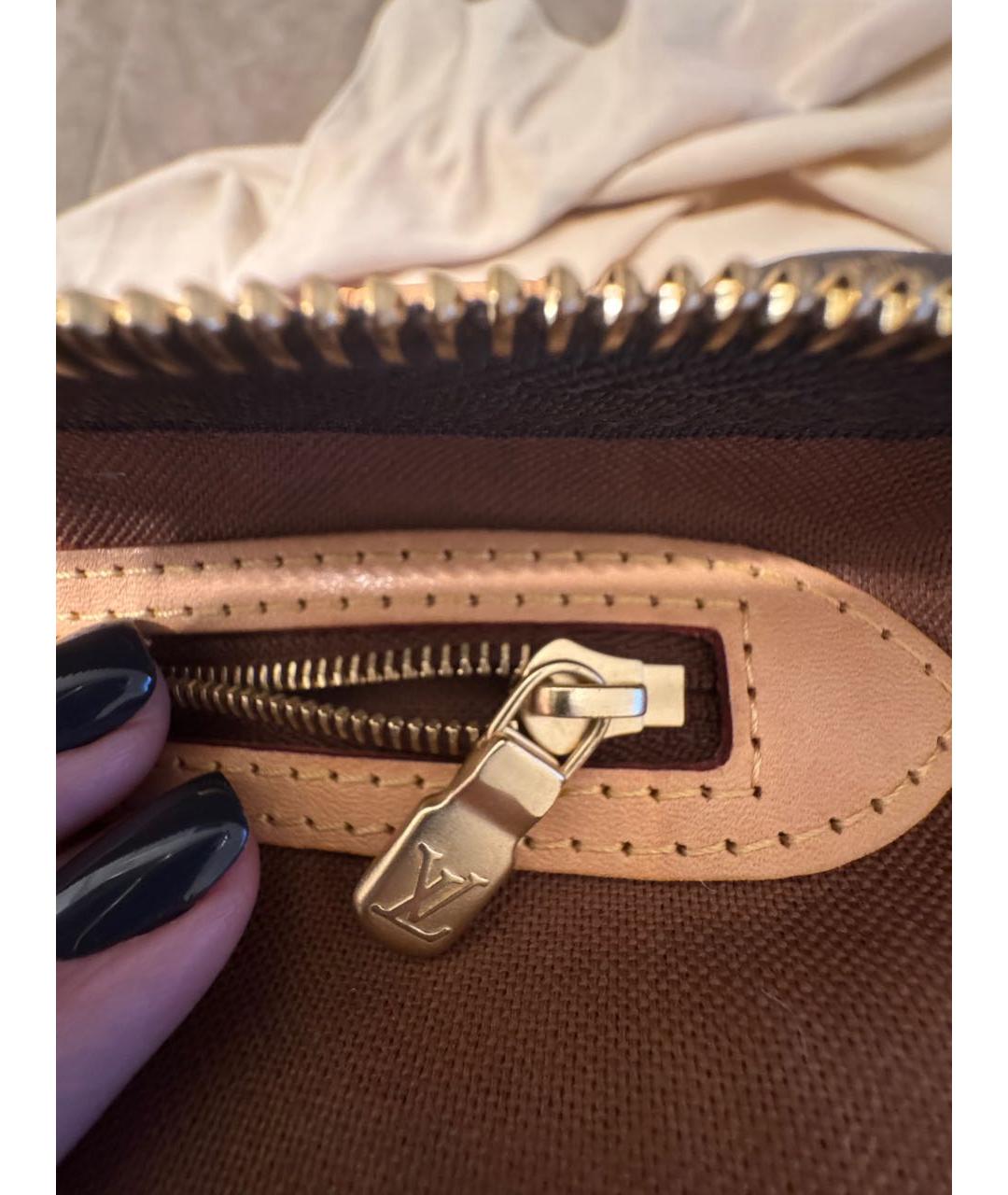 LOUIS VUITTON Коричневая сумка с короткими ручками, фото 7