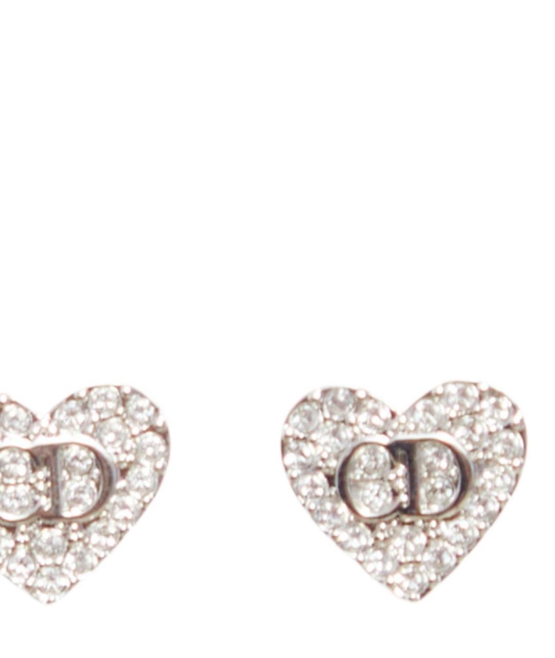 CHRISTIAN DIOR Серебряные металлические серьги, фото 2