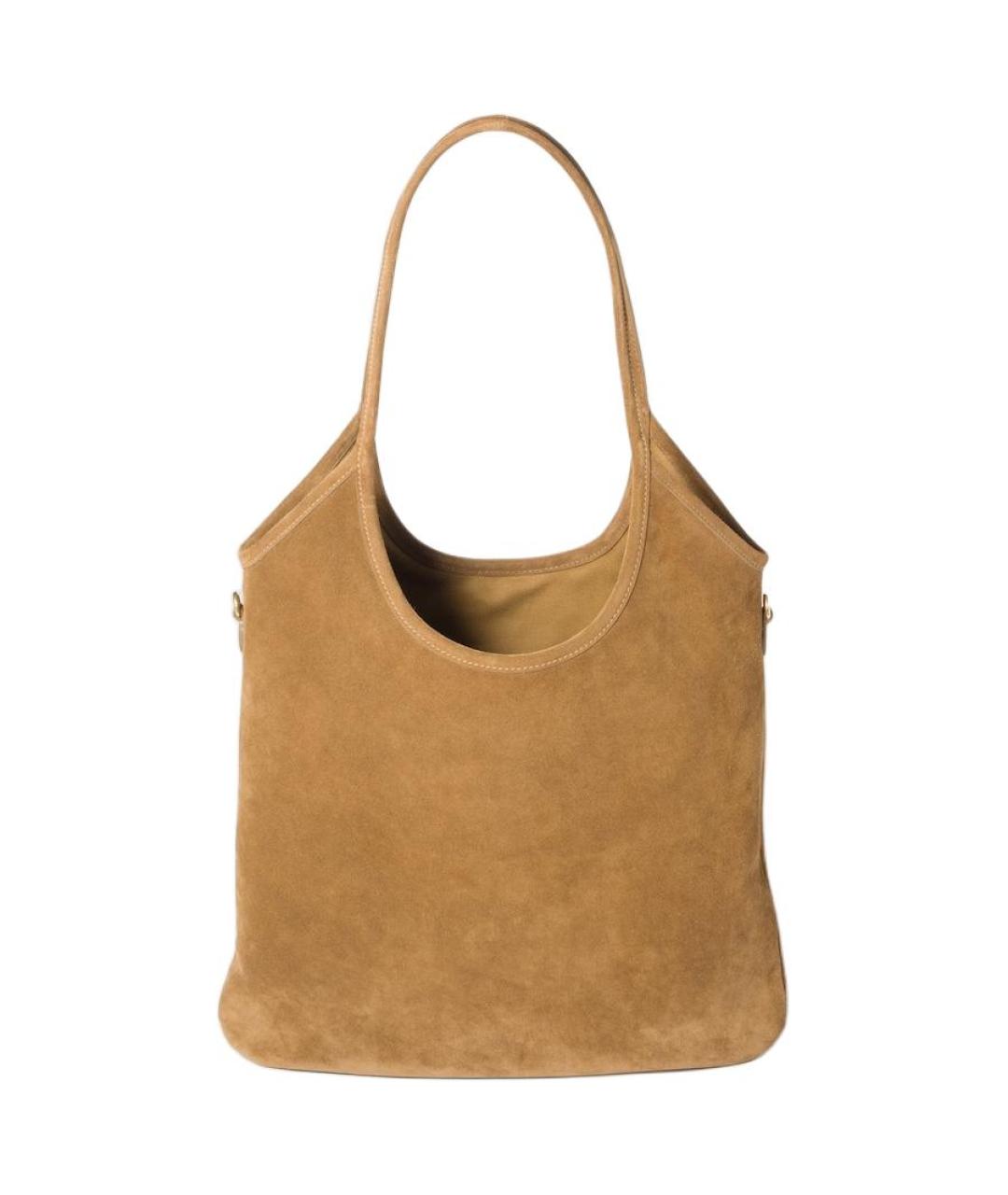 MIU MIU Коричневая замшевая сумка через плечо, фото 3