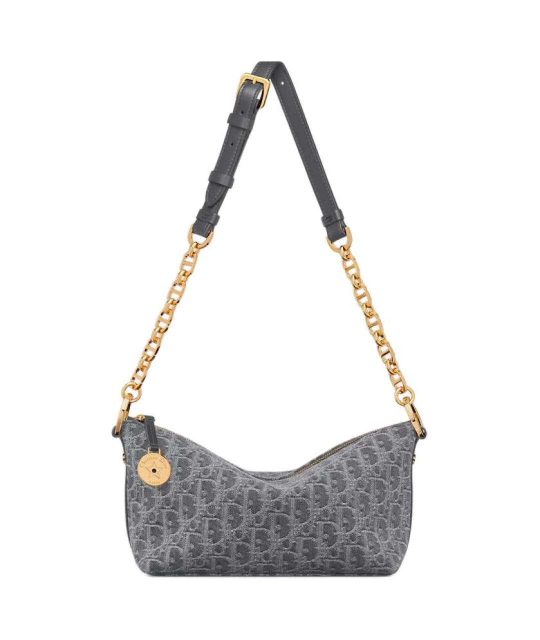 CHRISTIAN DIOR Серая сумка через плечо, фото 3