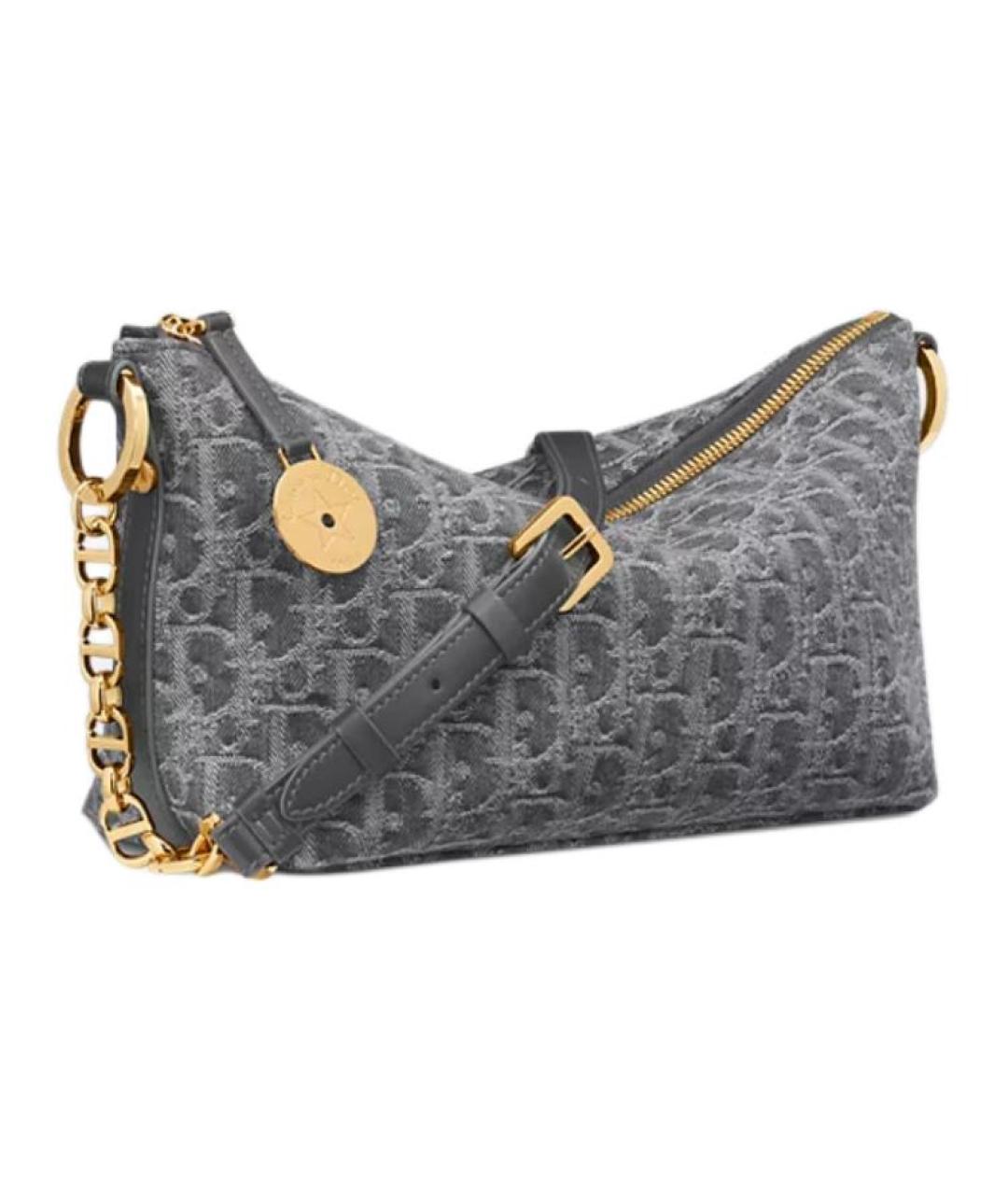 CHRISTIAN DIOR Серая сумка через плечо, фото 2