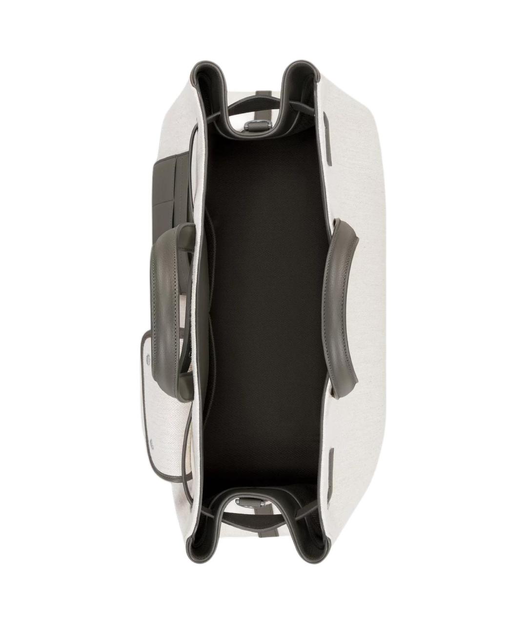 CHRISTIAN DIOR Серая кожаная сумка через плечо, фото 5