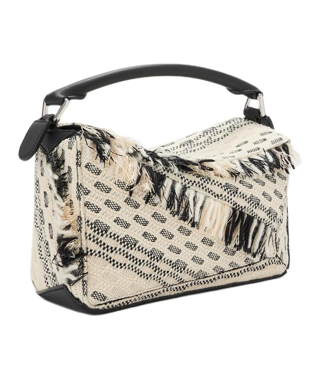 LOEWE Белая кожаная сумка через плечо, фото 2