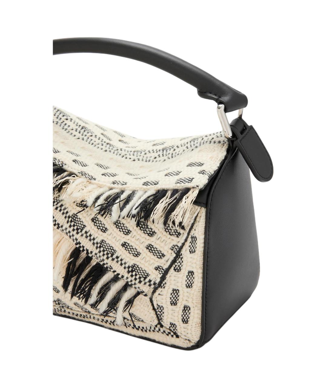 LOEWE Белая кожаная сумка через плечо, фото 8