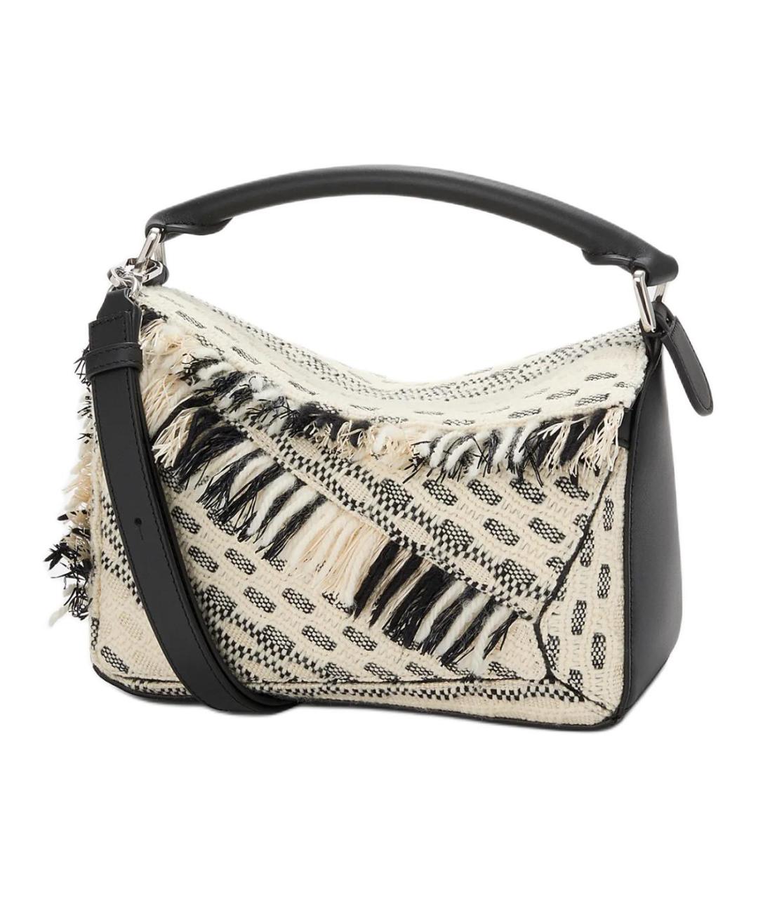 LOEWE Белая кожаная сумка через плечо, фото 1